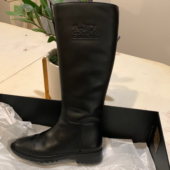 Flynn Leather Boots Blk.